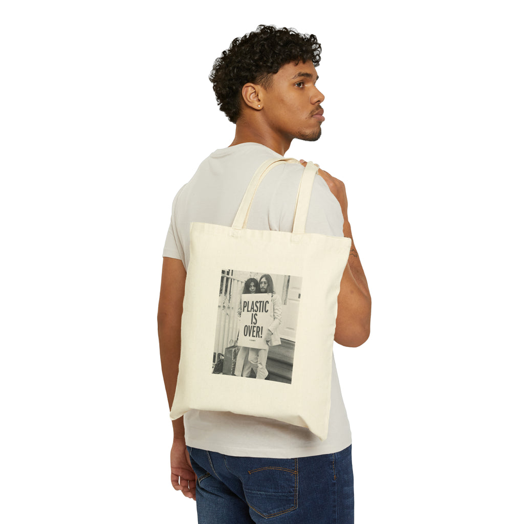 ''Plastic Is Over'' Cotton Tote Bag